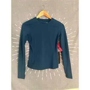 NWT Carbon 38 Navy Long Sleeve Crew Neck in Melt